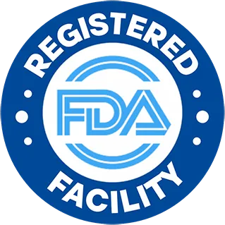FDA registered facility badge